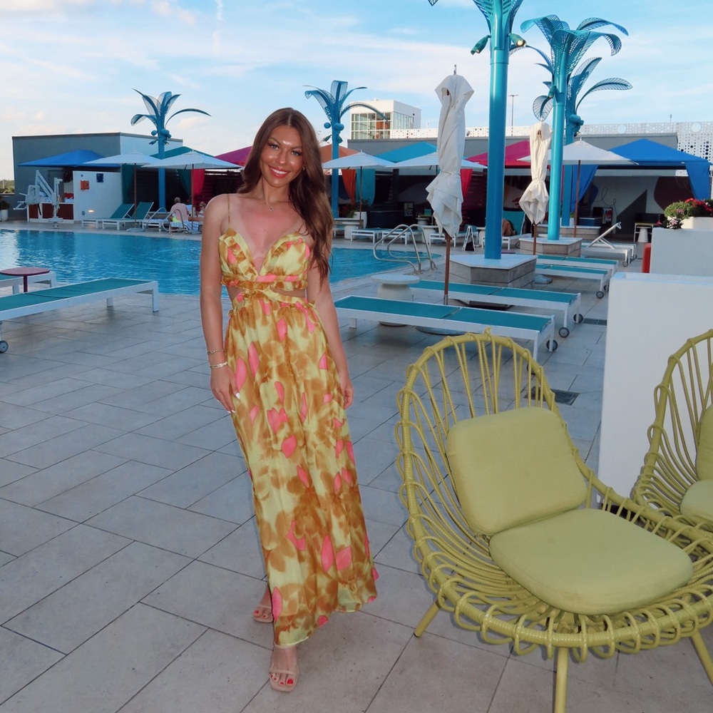 LUXE RESORT STYLE MAXI DRESS YELLOW